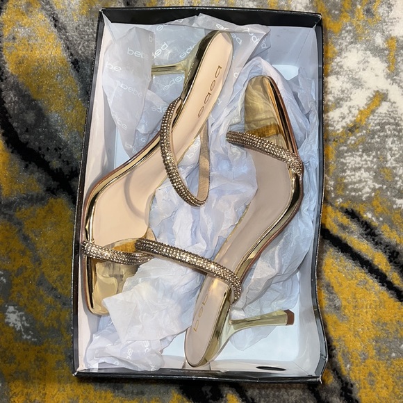 bebe stiletto sandals Dazzle up your party Size 8.5 - Picture 5 of 5